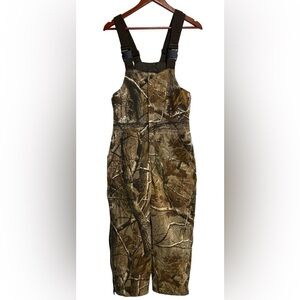 RedHead Camo Bib Overalls Youth Large Quilted Zip Leg Regular Fit Outdoors